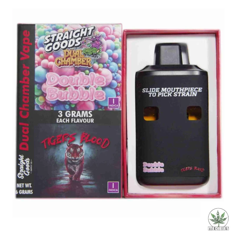 STRAIGHT GOODS Dual Chamber 6G Disposable THC Vape gallery