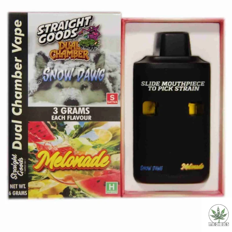 STRAIGHT GOODS Dual Chamber 6G Disposable THC Vape gallery