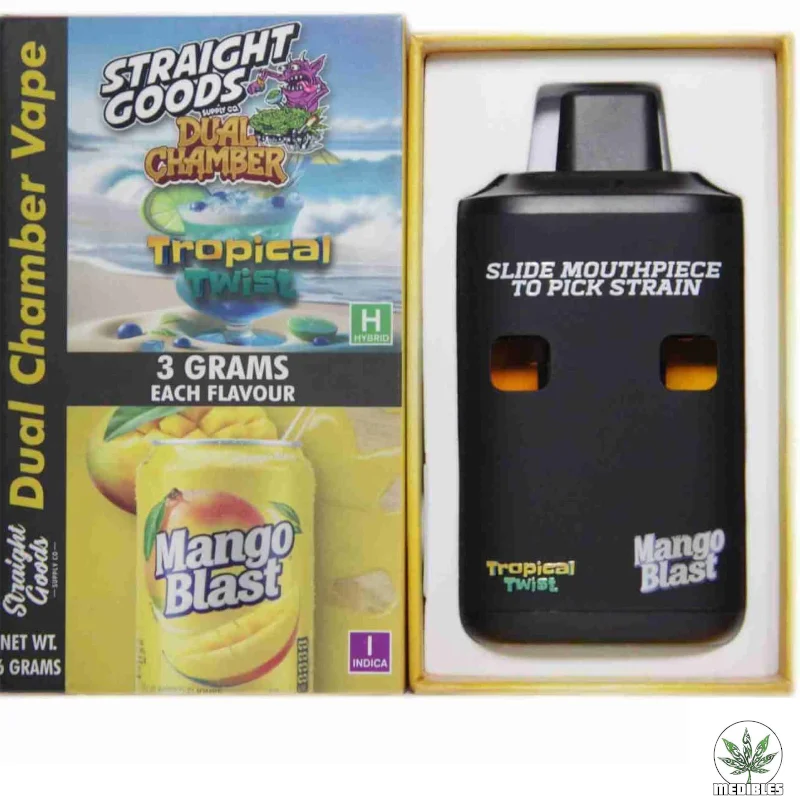 STRAIGHT GOODS Dual Chamber 6G Disposable THC Vape gallery