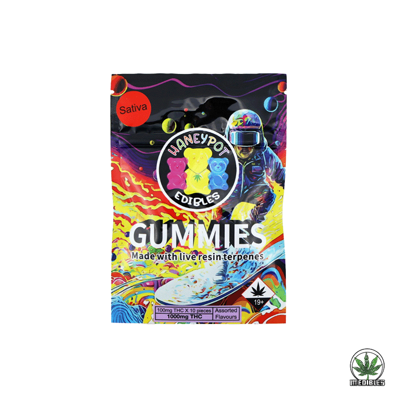 Haneypot Edibles Live Resin Terpene Gummies 1000mg gallery