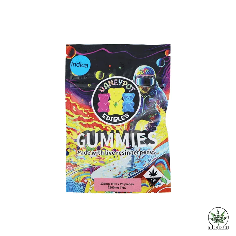 Haneypot Edibles Live Resin Terpene Gummies 2500mg gallery