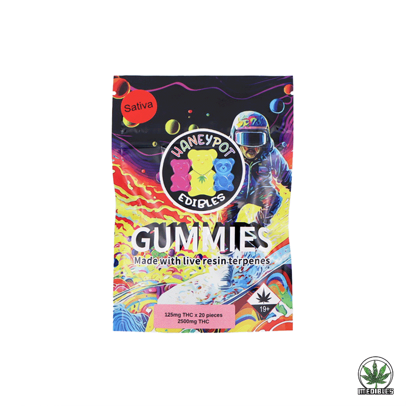 Haneypot Edibles Live Resin Terpene Gummies 2500mg gallery
