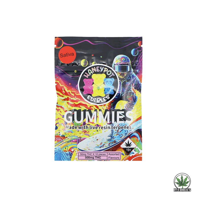 Haneypot Edibles Live Resin Terpene Gummies 500mg gallery