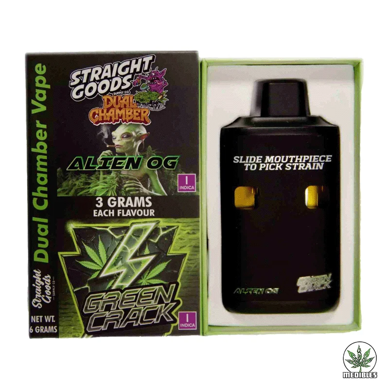 STRAIGHT GOODS Dual Chamber 6G Disposable THC Vape gallery