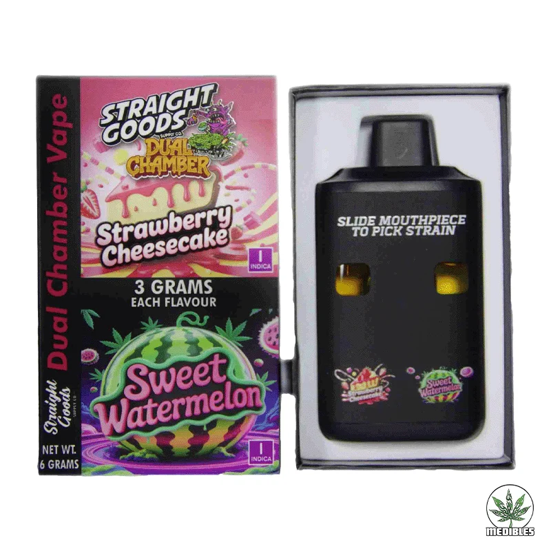 STRAIGHT GOODS Dual Chamber 6G Disposable THC Vape gallery