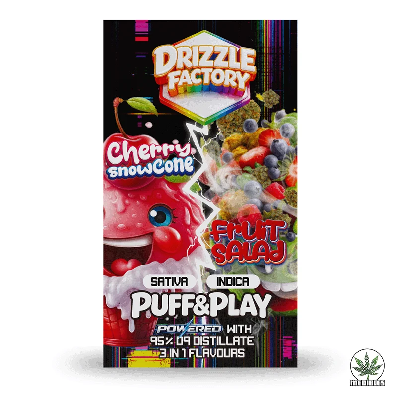 Drizzle Factory 6G Puff & Play Vapes - Apple Berry (S) + Fruit Punch (I) gallery