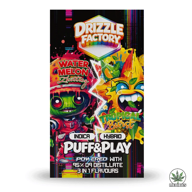 Drizzle Factory 6G Puff & Play Vapes - Apple Berry (S) + Fruit Punch (I) gallery
